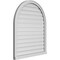 Ekena Millwork Round Top Surface Mount PVC Gable Vent: Functional, w/ 2"W x 2"P Brickmould Sill Frame, 34"W x 40"H GVPRT34X4003SF - alternate 3